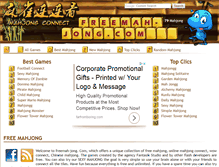 Tablet Screenshot of freemah-jong.com